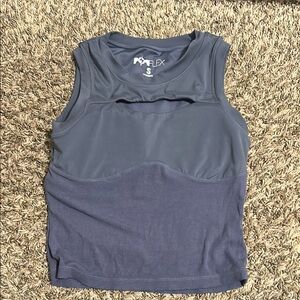 Women's Blue Sleeveless Top